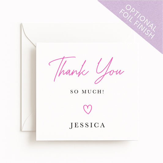 Thank You So Much Card