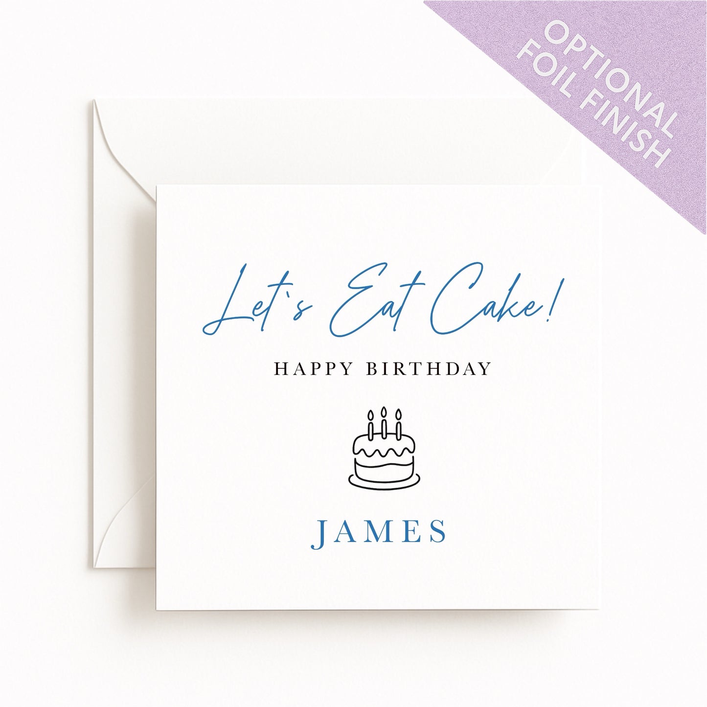 Let’s Eat Cake! Happy Birthday Card