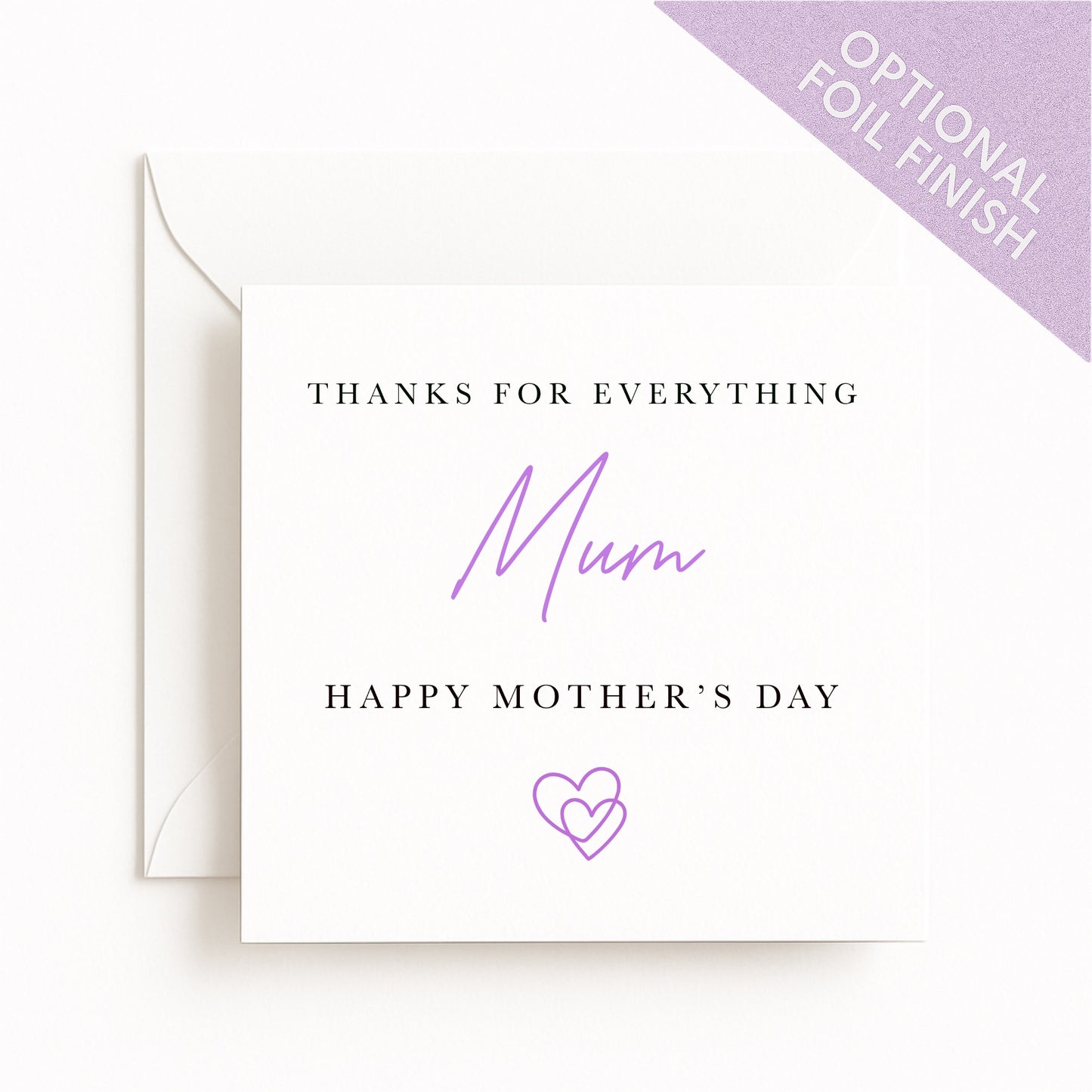 Thanks For Everything Mum Card