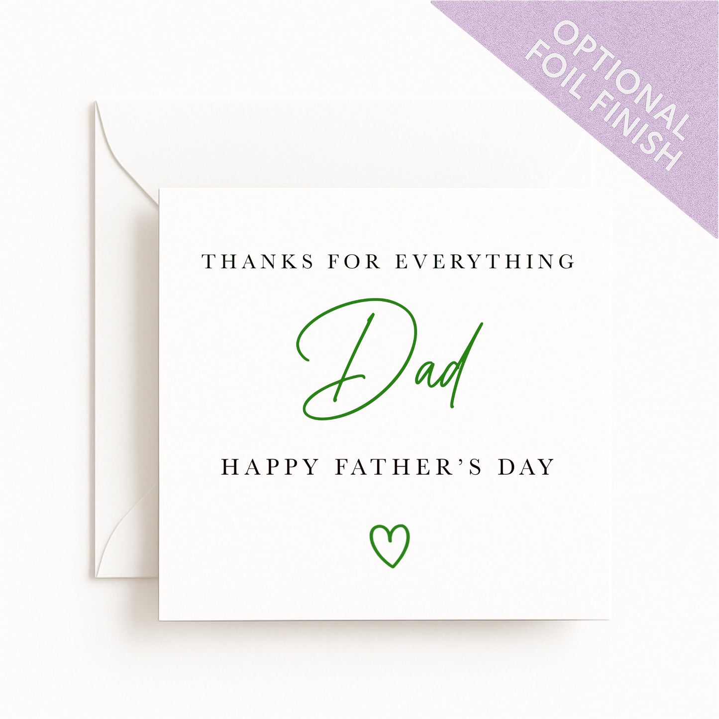 Thanks For Everything Dad Card