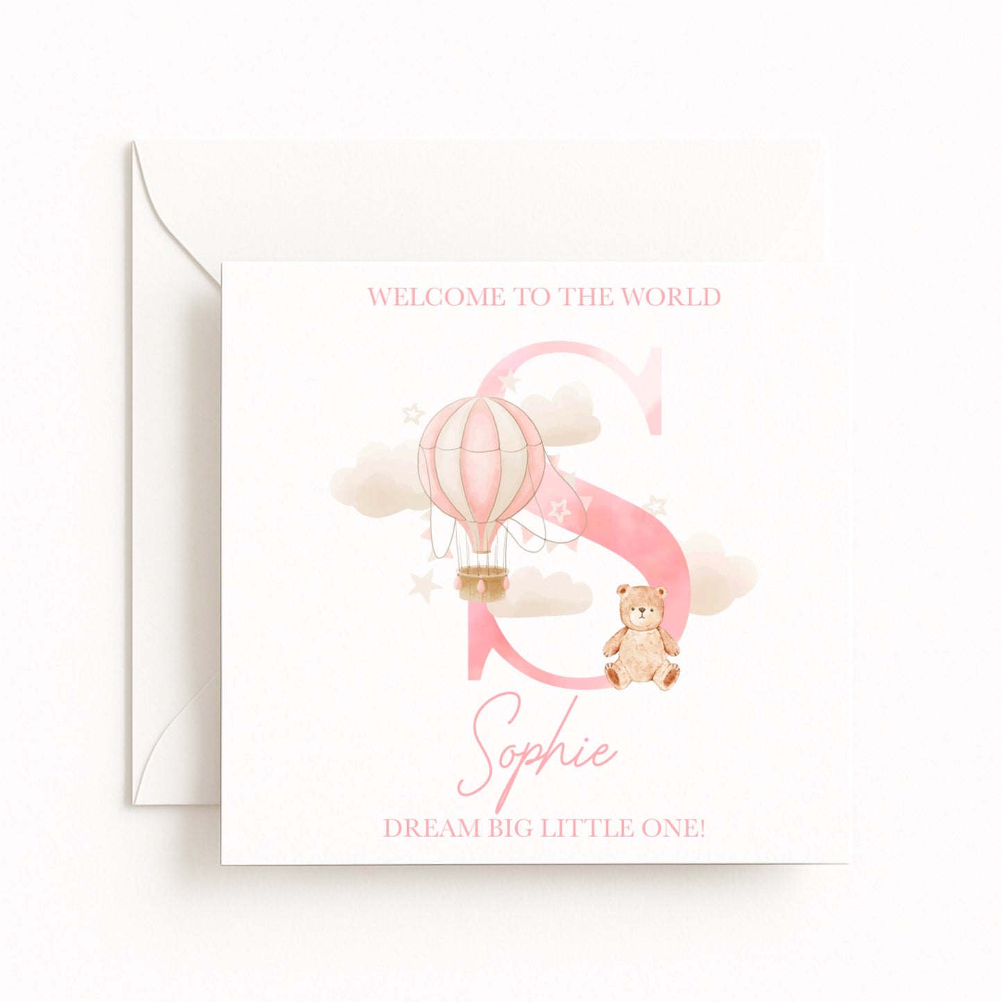 “Welcome to the World” Baby Girl Card