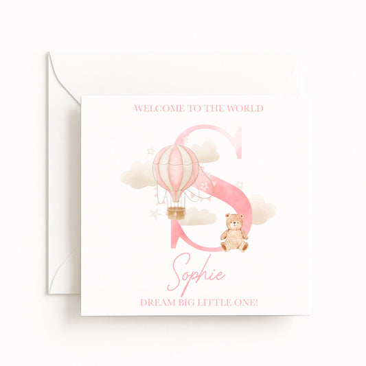 “Welcome to the World” Baby Girl Card