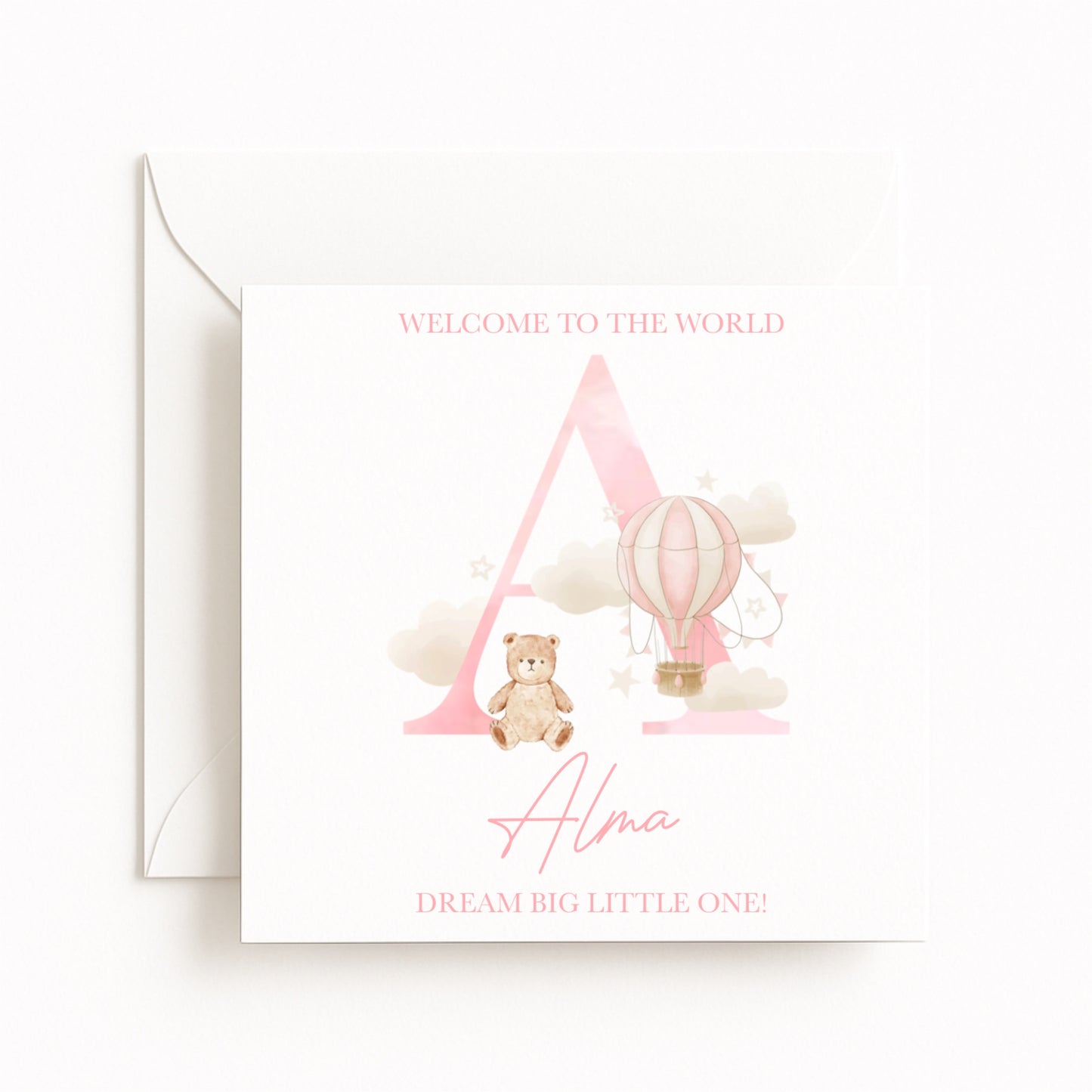 “Welcome to the World” Baby Girl Card