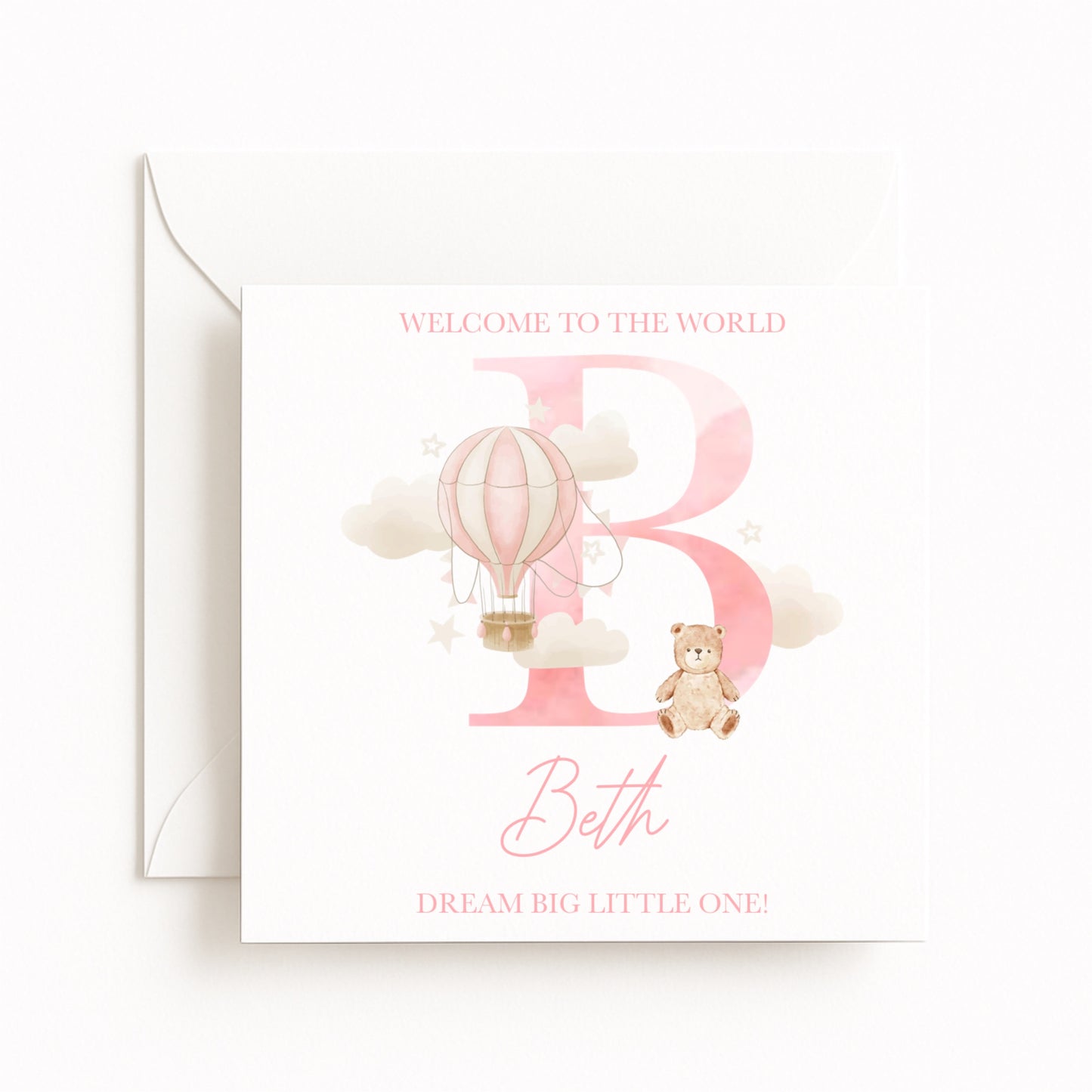 “Welcome to the World” Baby Girl Card
