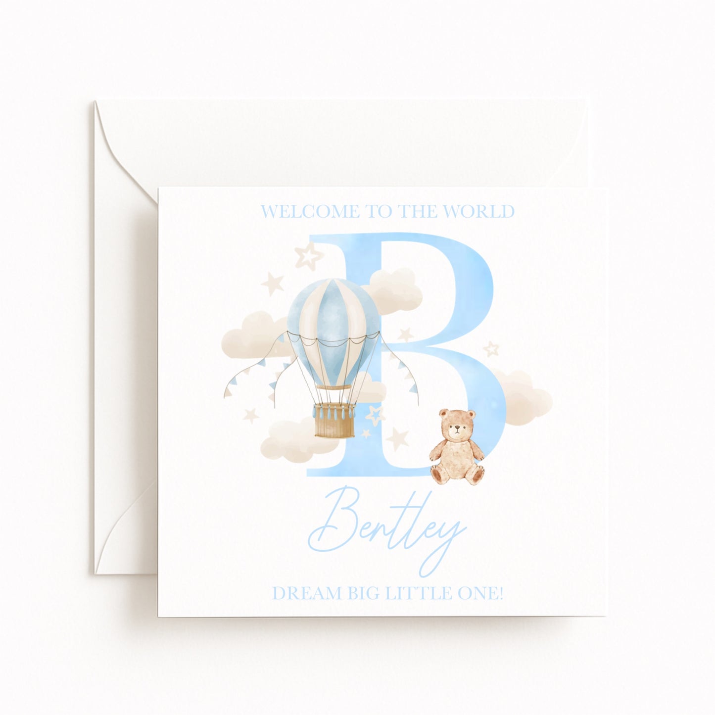 “Welcome to the World” Baby Boy Card