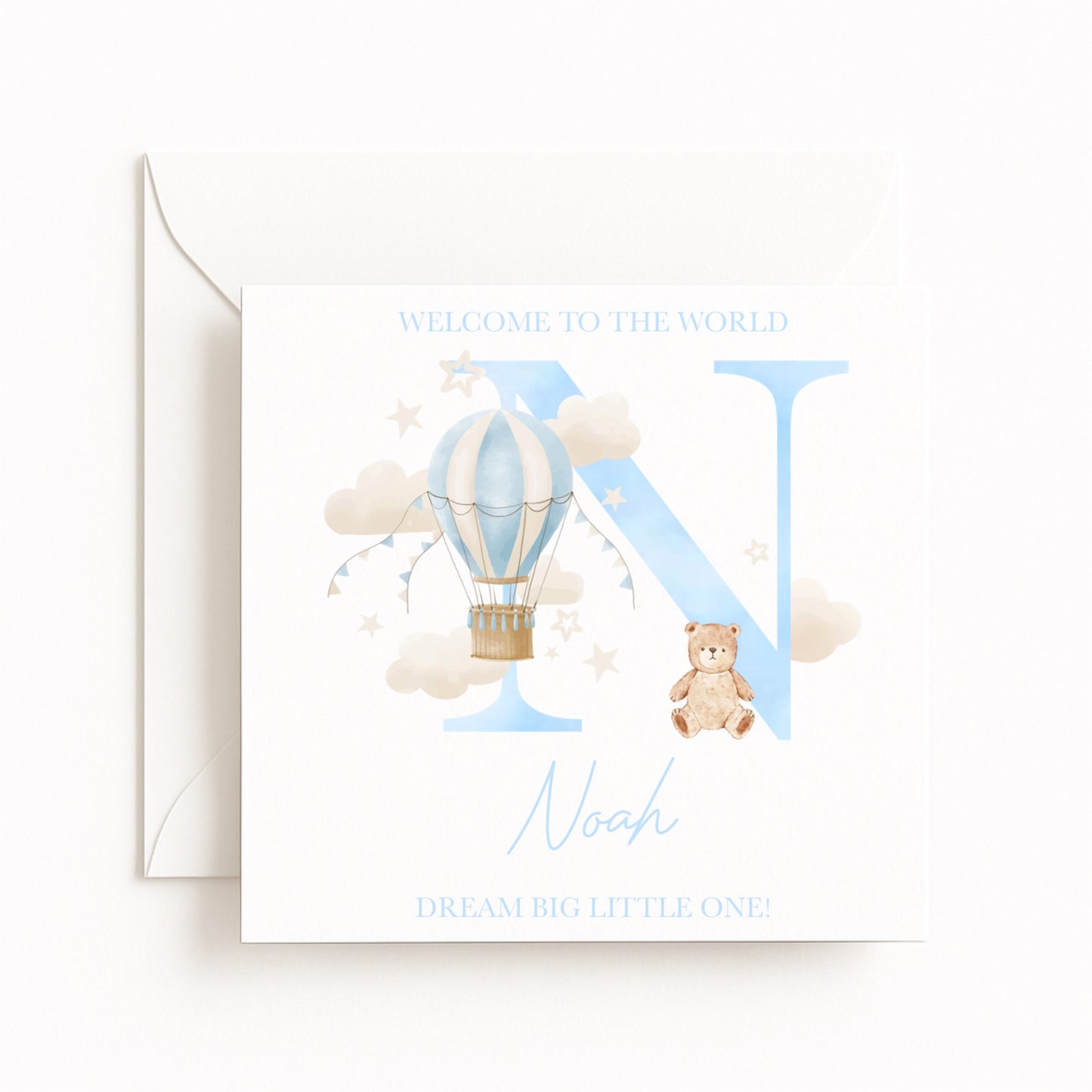 “Welcome to the World” Baby Boy Card