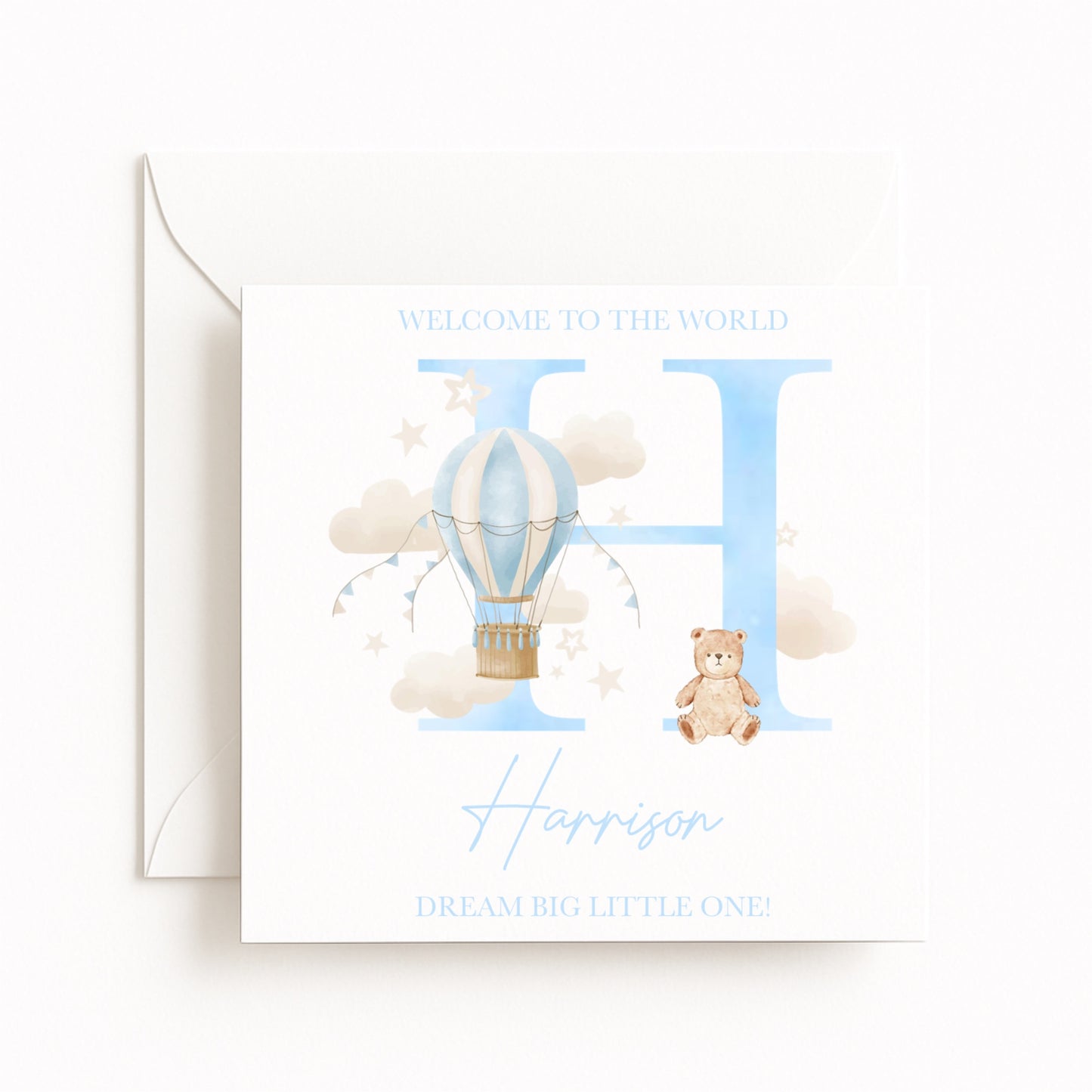 “Welcome to the World” Baby Boy Card