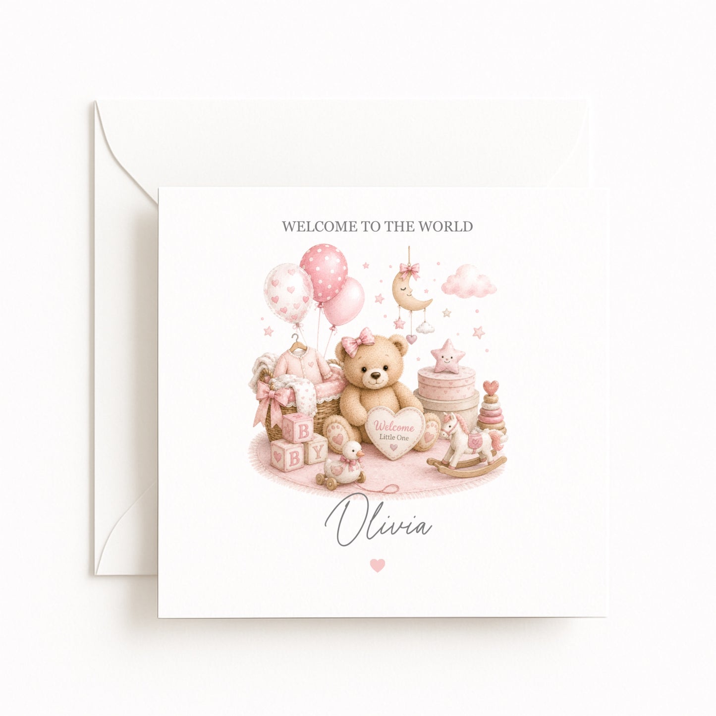 Nursery Baby Girl Card