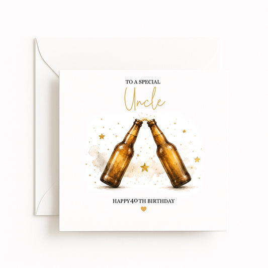 Personalised Cheers Beer Birthday Card