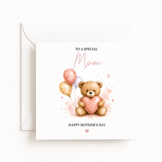 Teddy Bear Mother’s Day Card