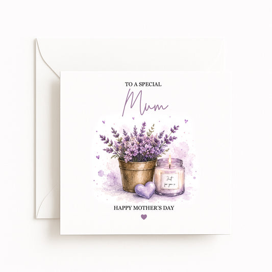 Lavender & Candles Mother’s Day Card