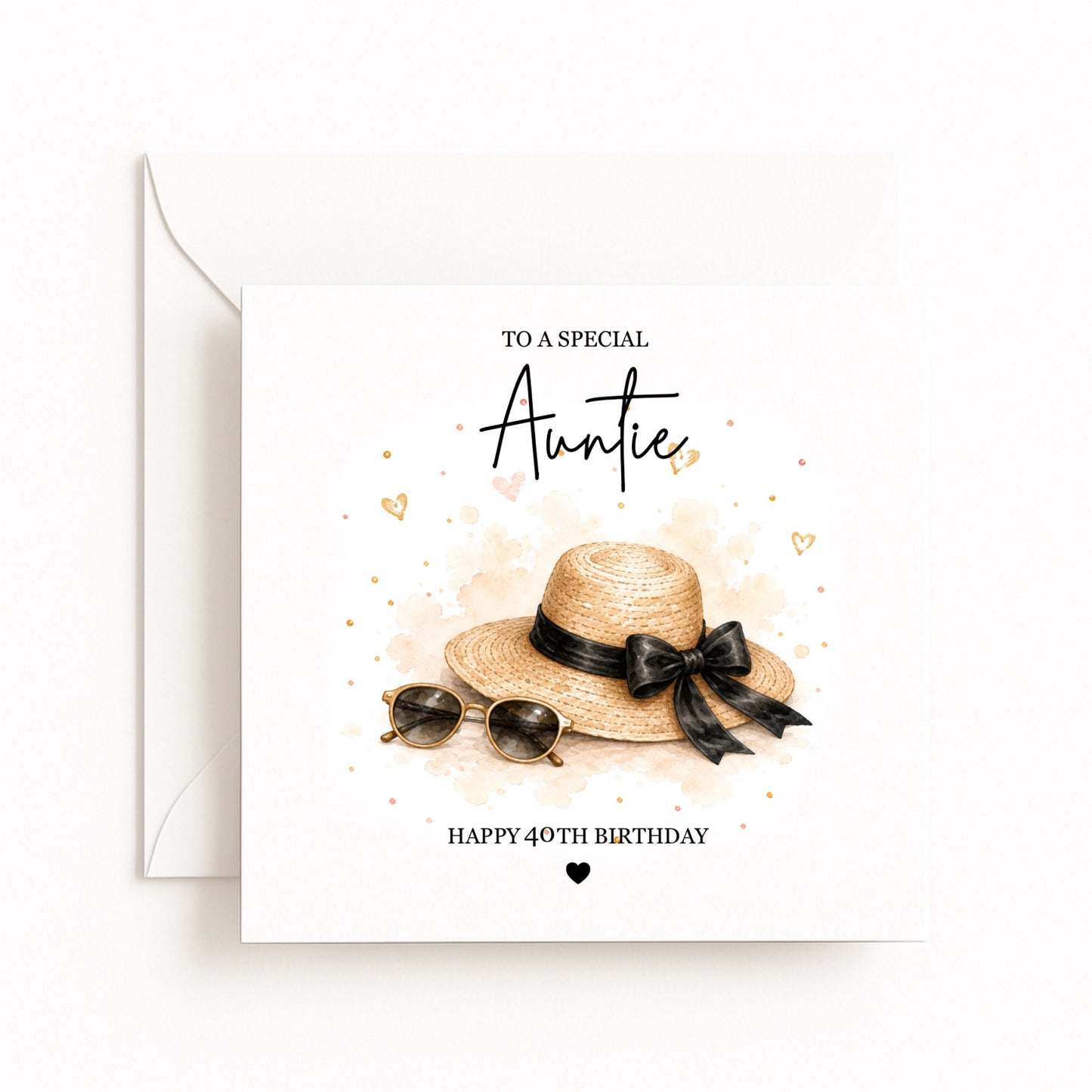Sun Hat Birthday Card