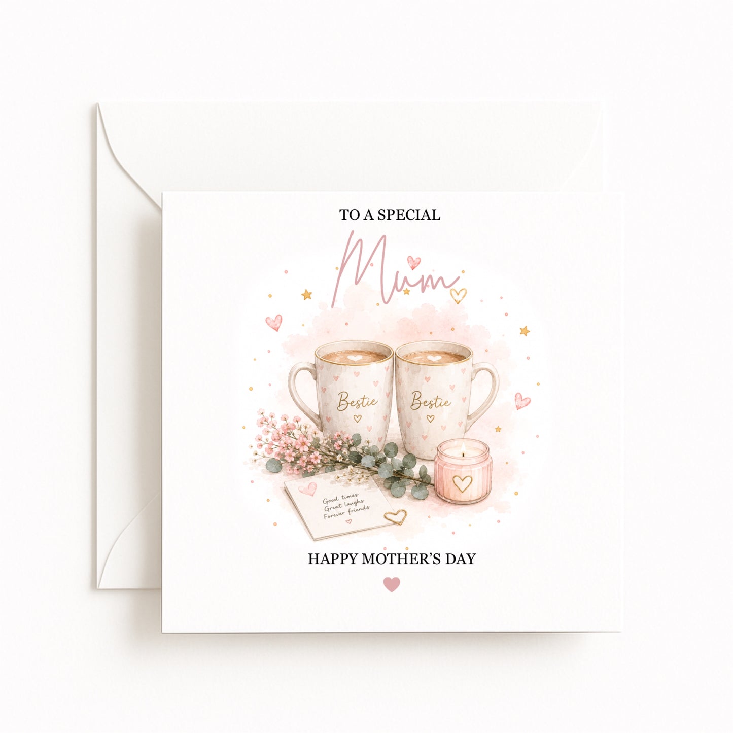 Mum Bestie Mugs Mother’s Day Card