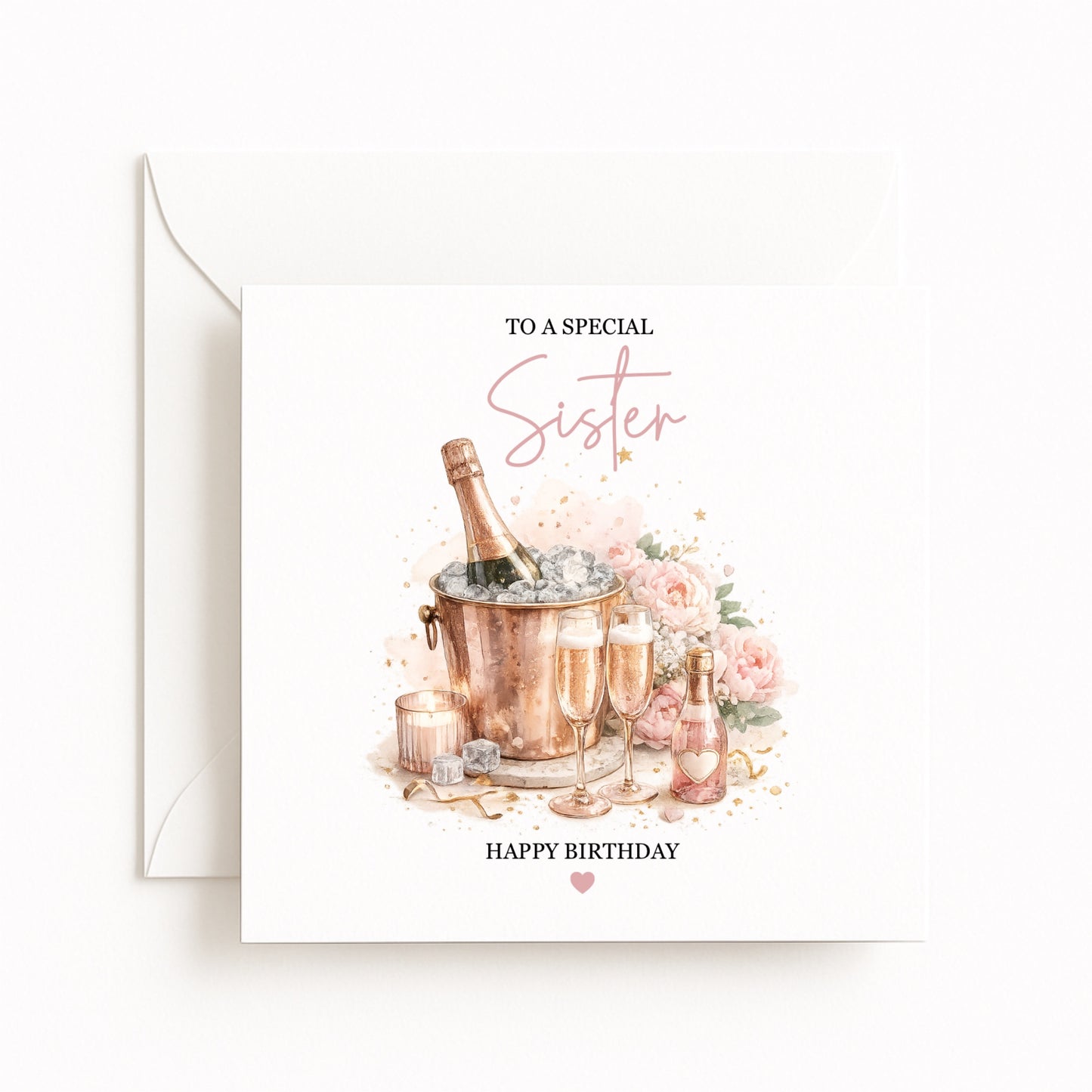 Champagne Bucket Birthday Card