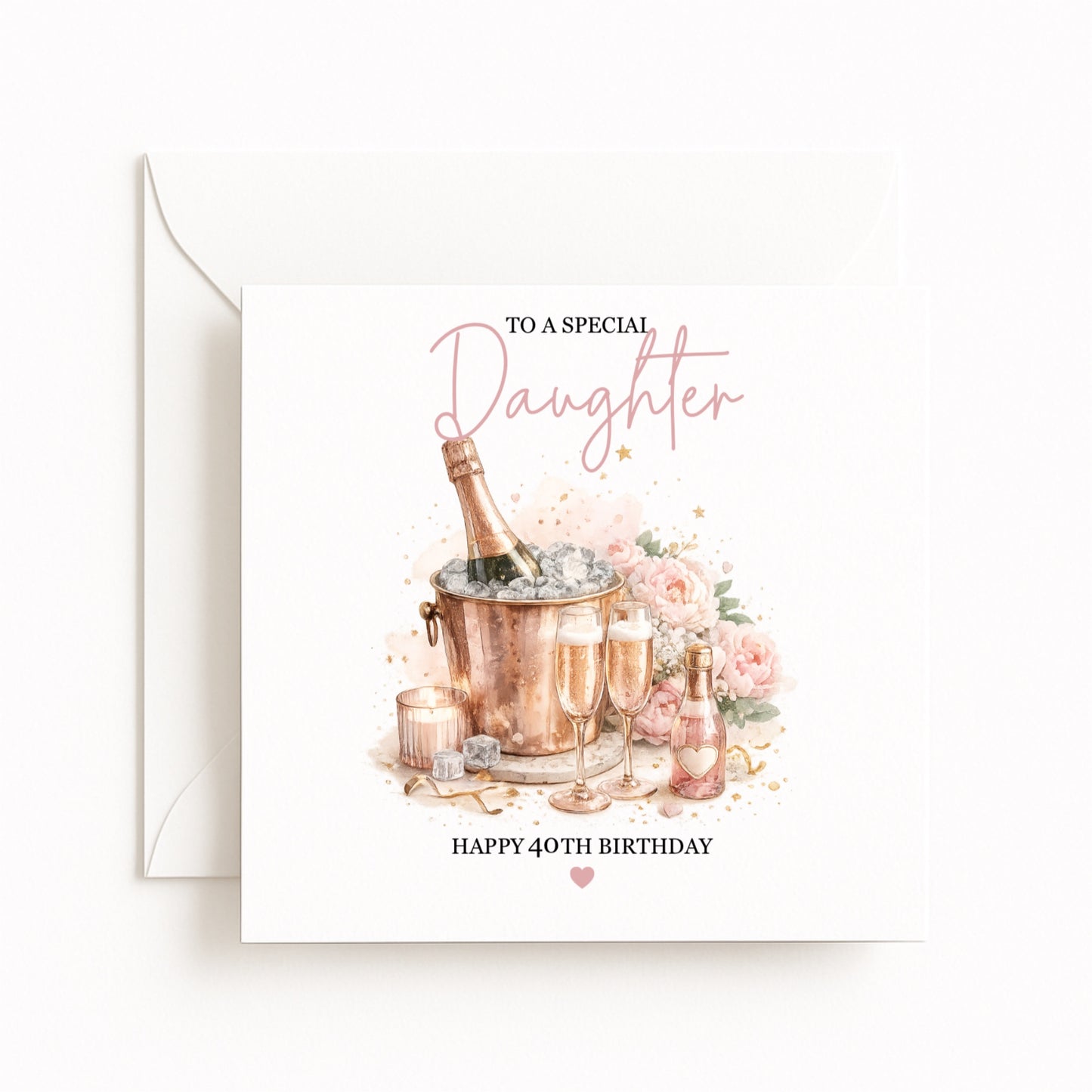 Champagne Bucket Birthday Card