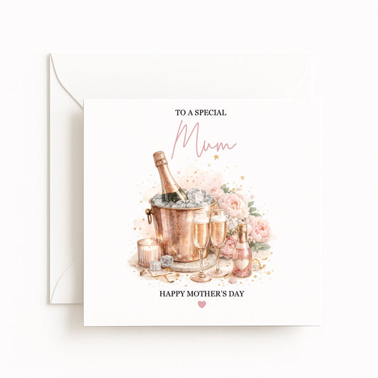 Champagne Mother’s Day Card