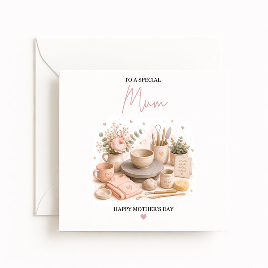 Pottery Mother’s Day Card