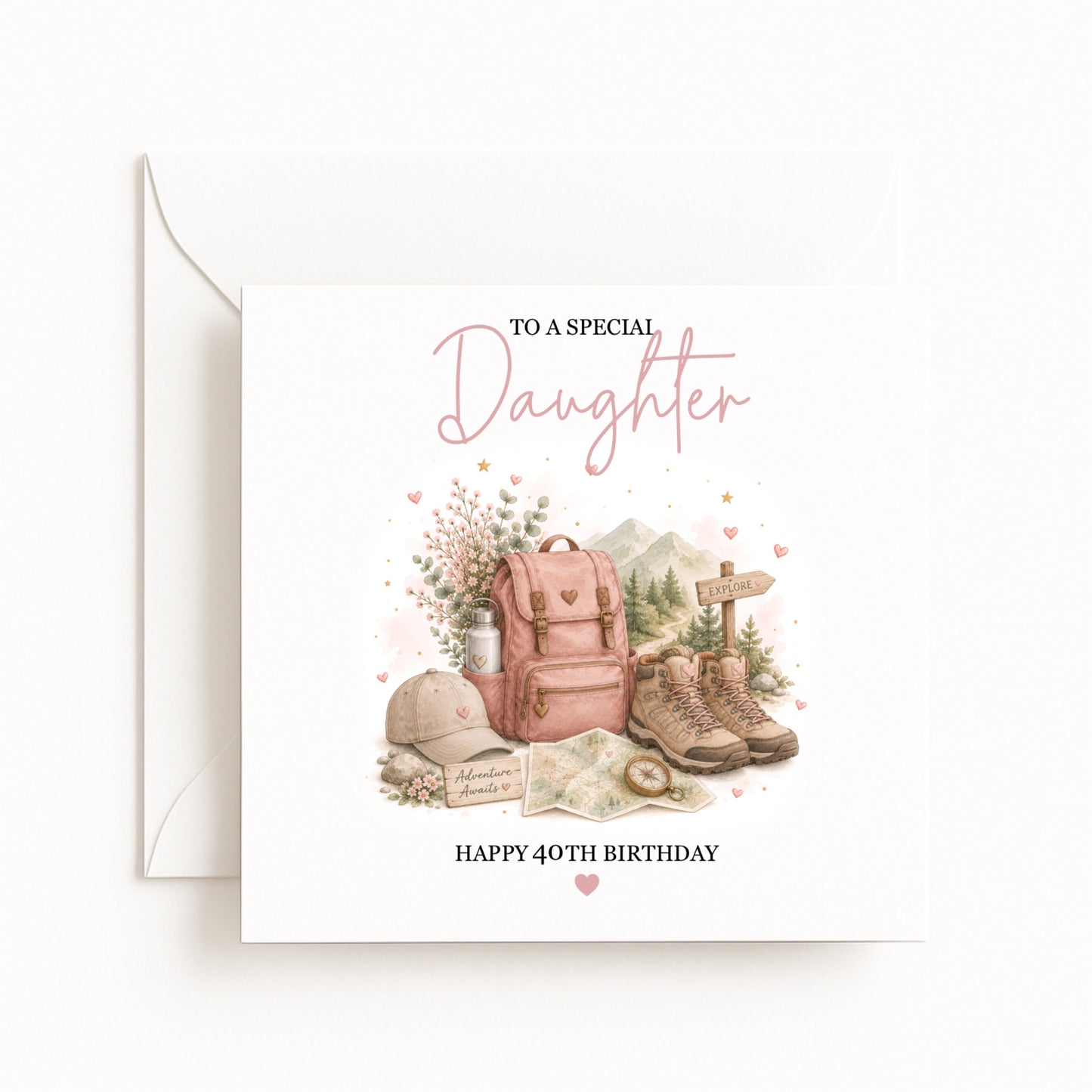 Hiking Birthday Card