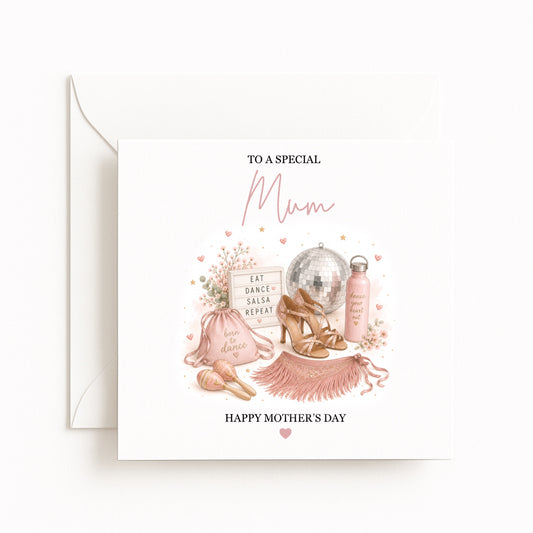 Salsa Dancing Mother’s Day Card