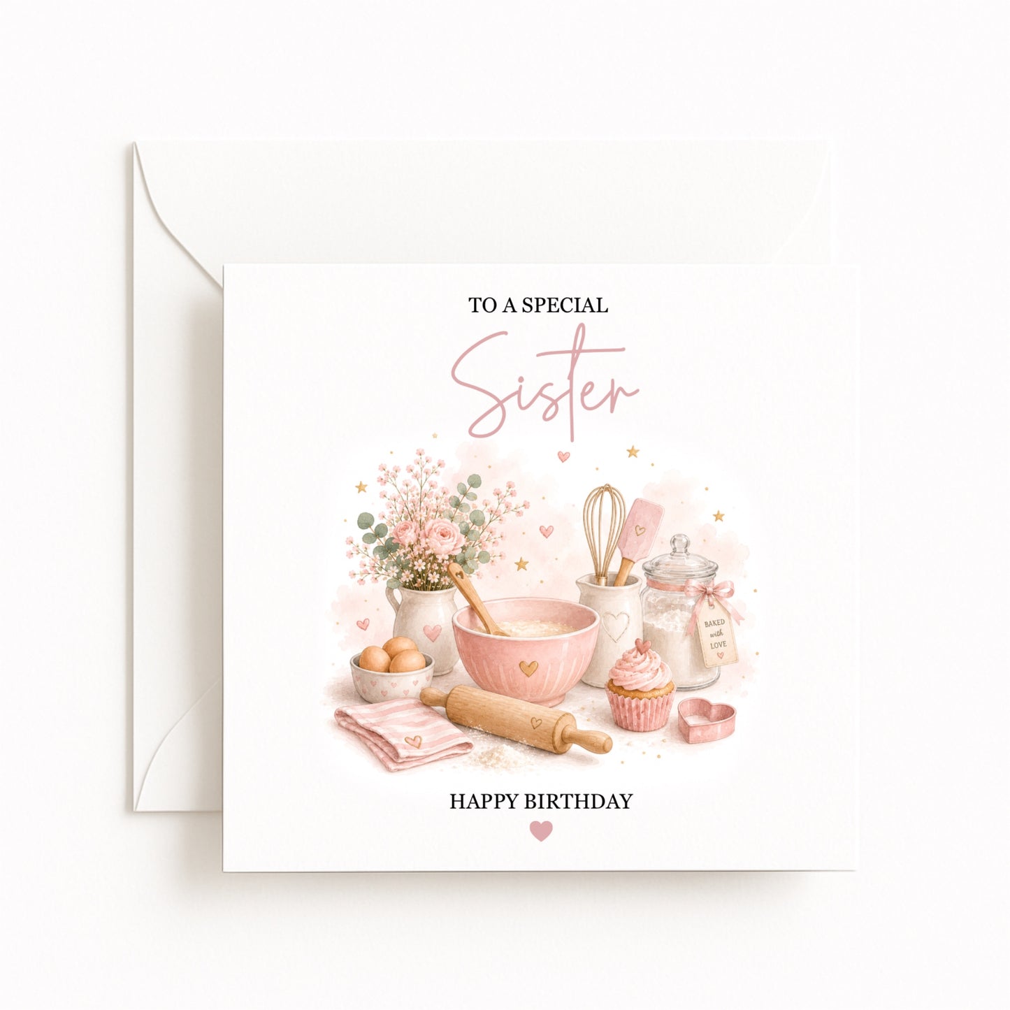 Baking Cakes Birthday Card