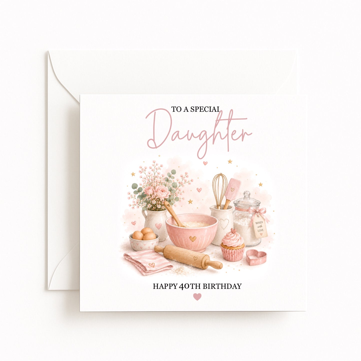 Baking Cakes Birthday Card