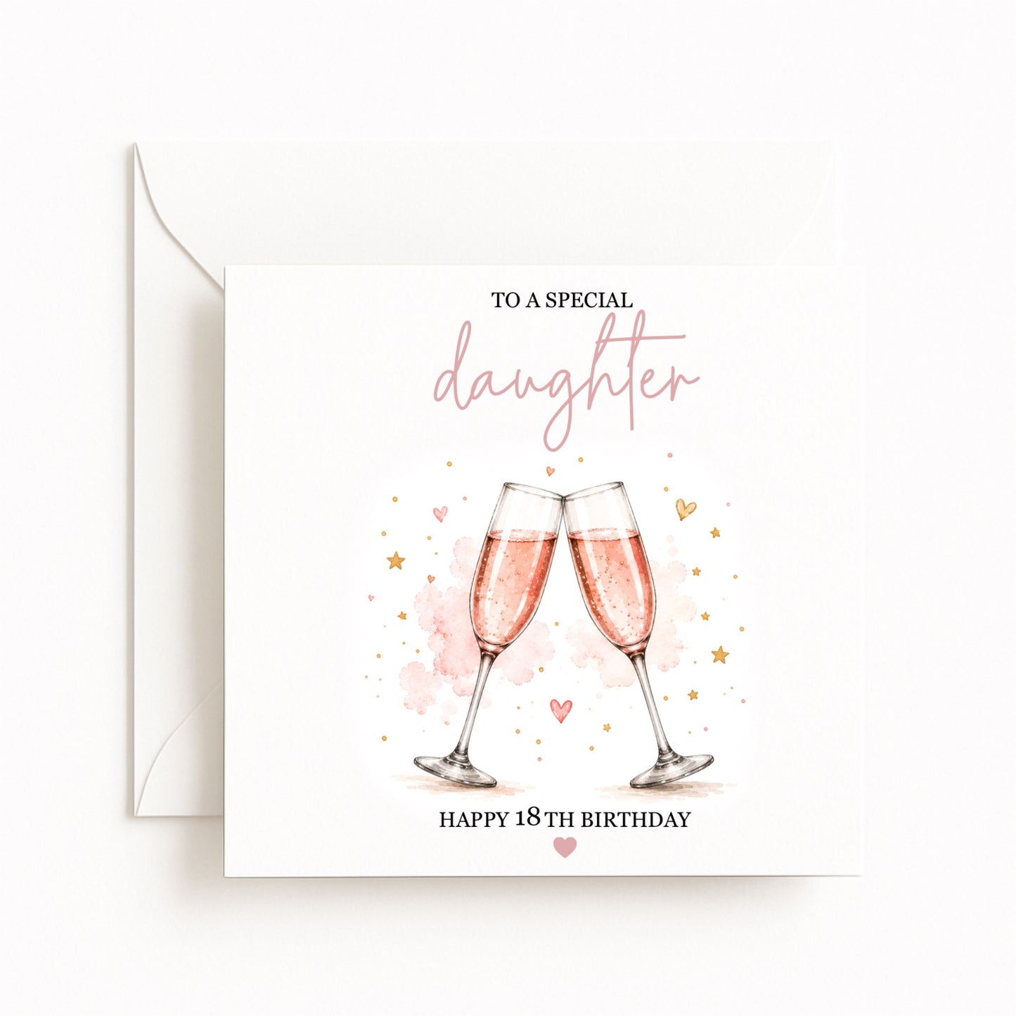 Champagne Birthday Card