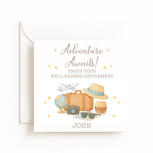 “Adventure Awaits” Travel Theme Card