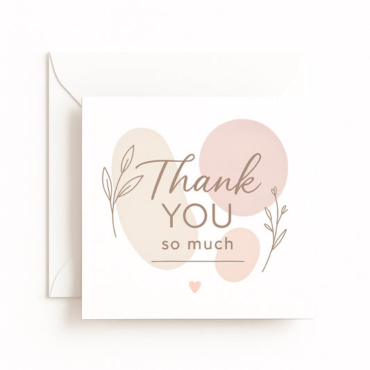 Thank You Abstract Card