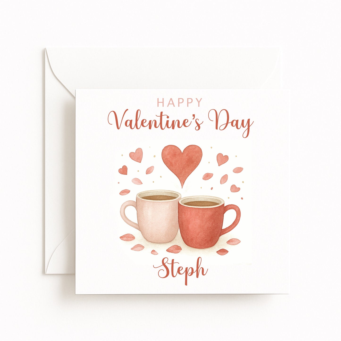 Valentine’s Coffee Mugs Card