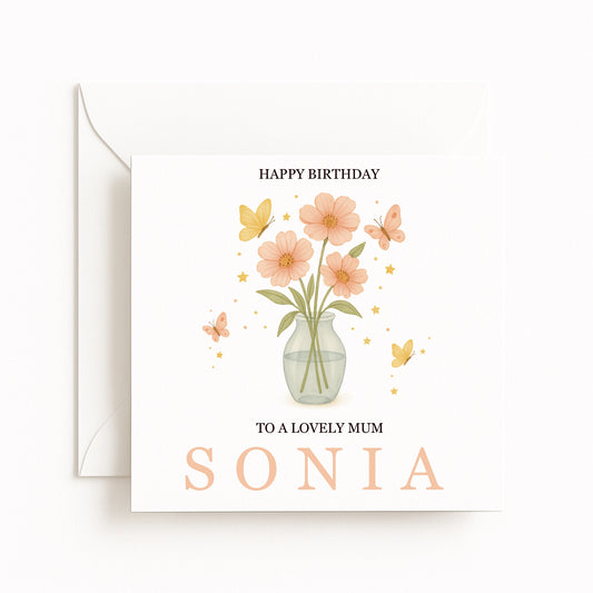 Mum Floral Birthday Card