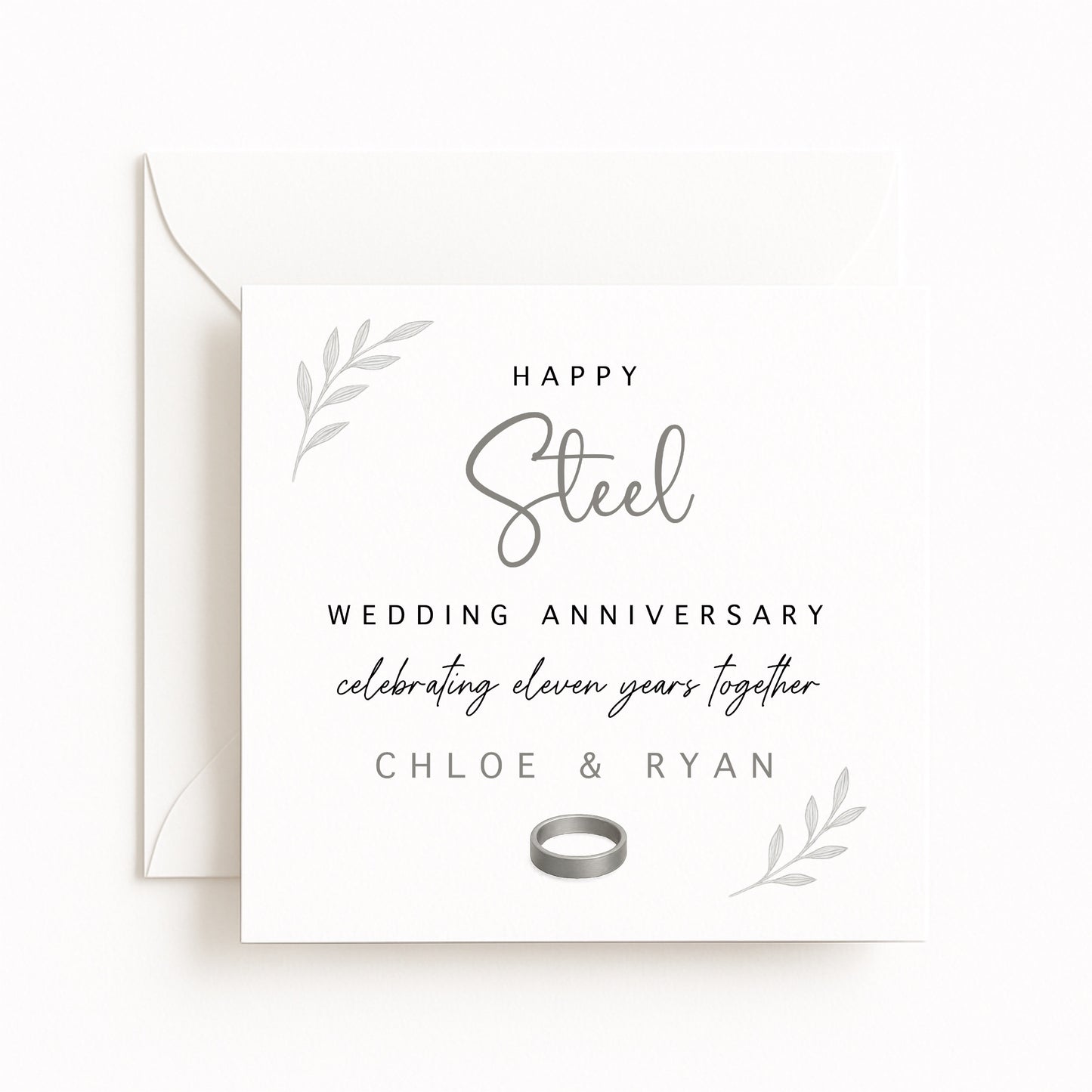 Steel (11 Years) Wedding Anniversary Card