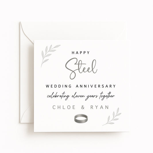 Steel (11 Years) Wedding Anniversary Card
