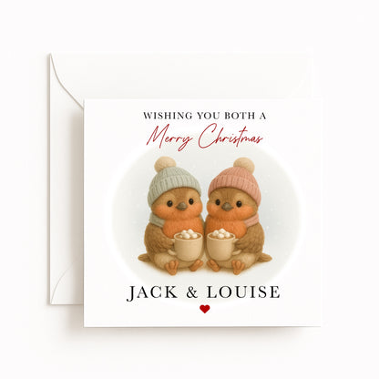 Robins Couple Christmas Card
