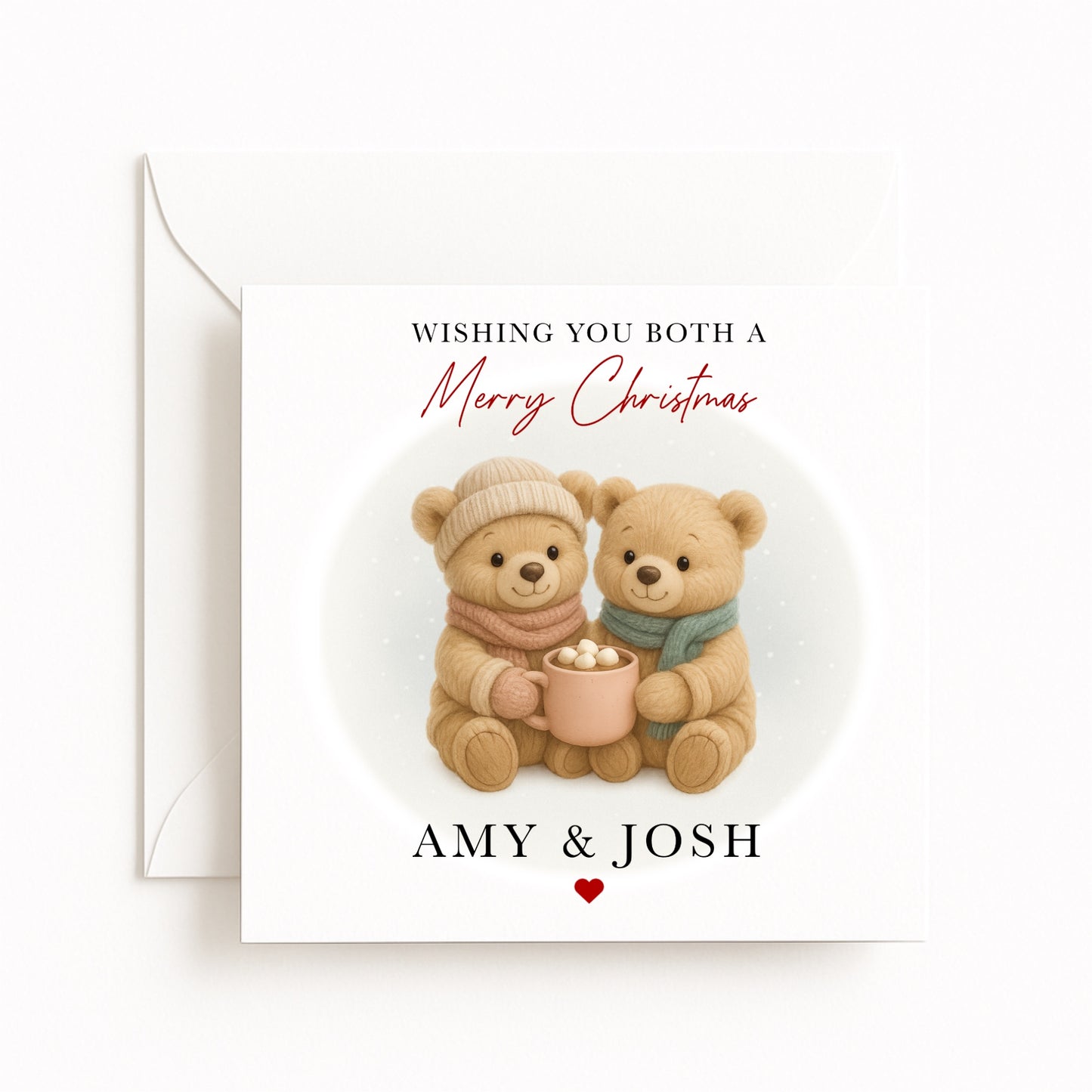 Bears Couple Christmas Card