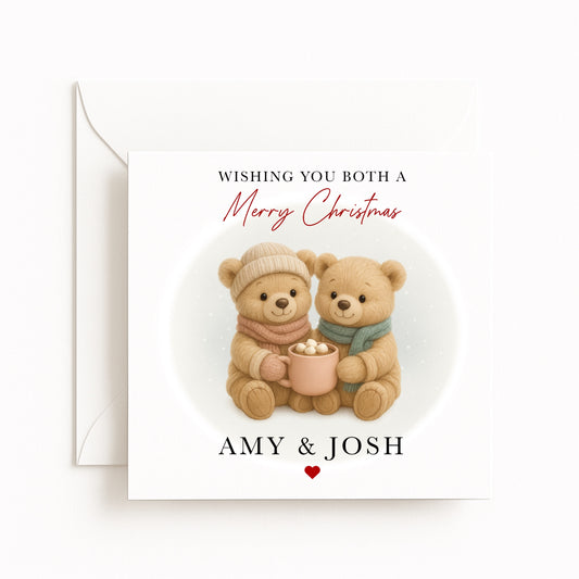Bears Couple Christmas Card