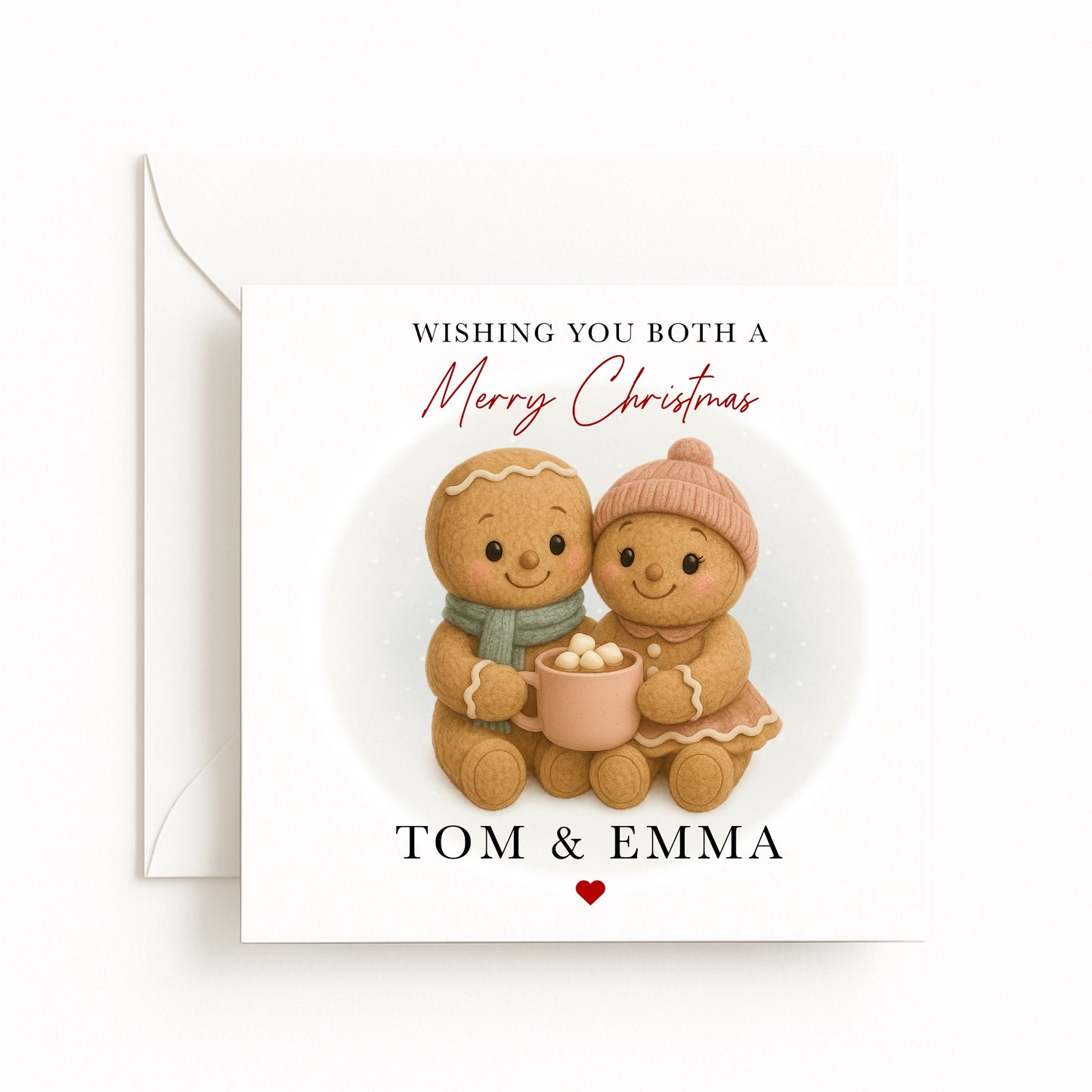 Gingerbread Couple Christmas Card