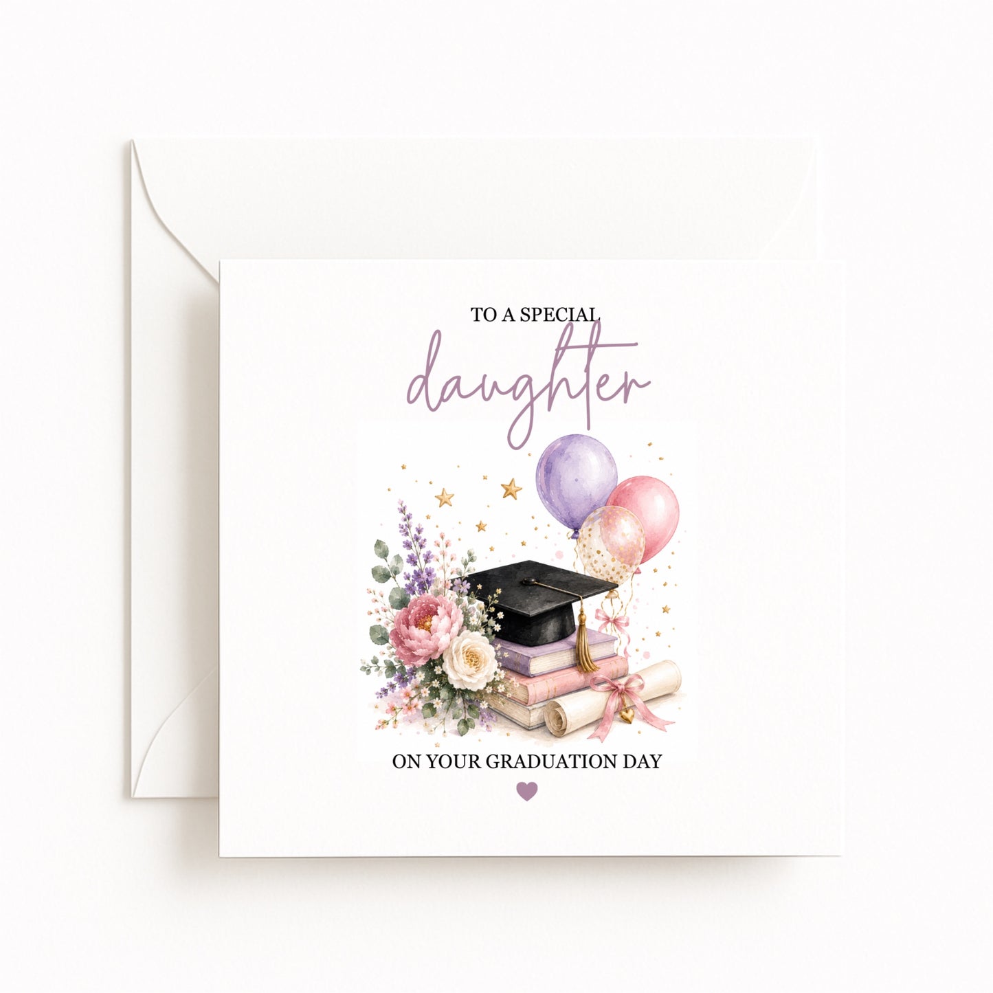 Flowers Personalised Graduation Card