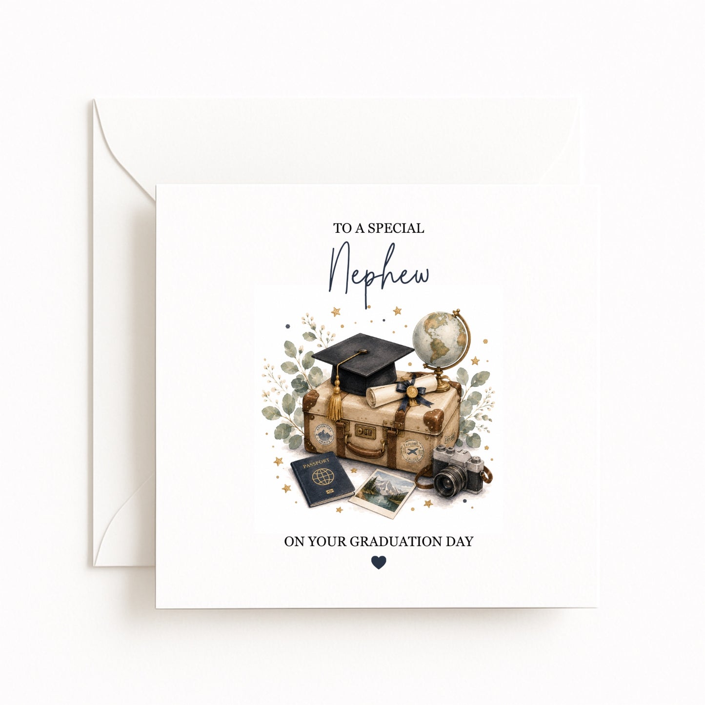 Travel Personalised Graduation Card