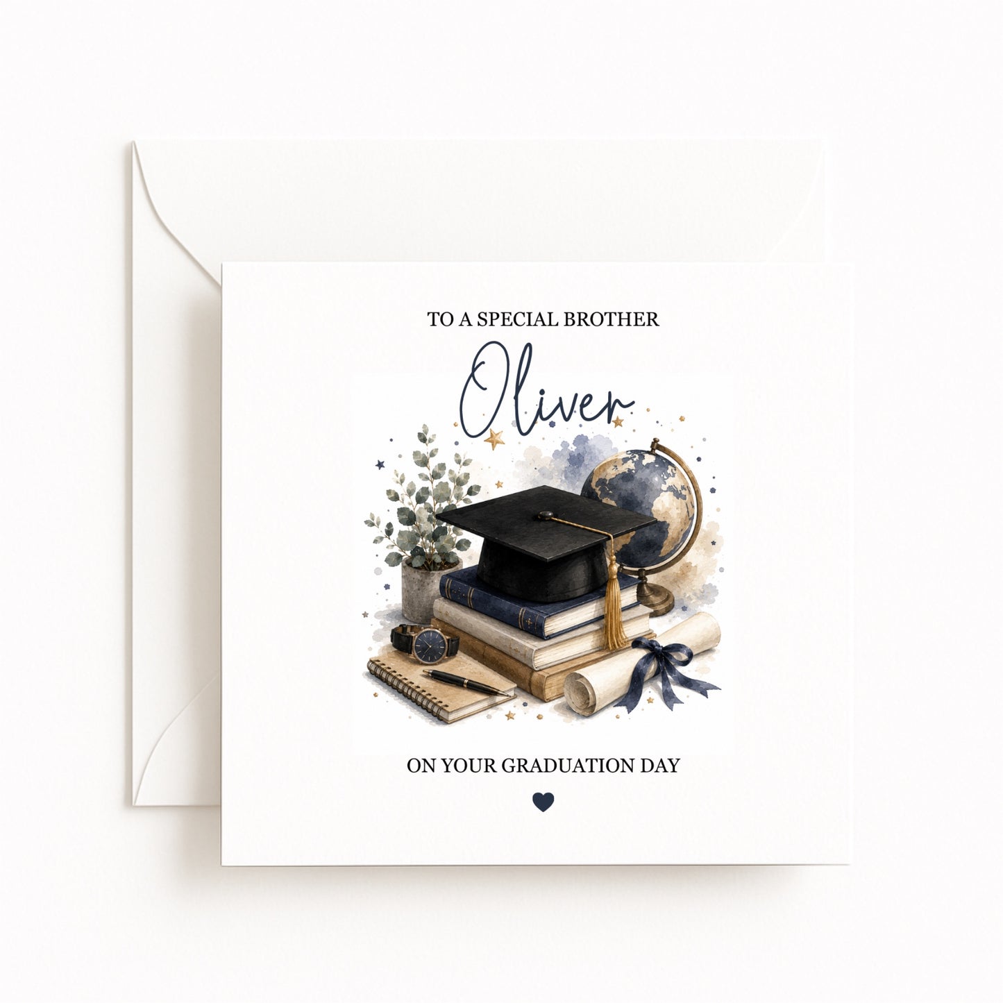 Globe Personalised Graduation Card