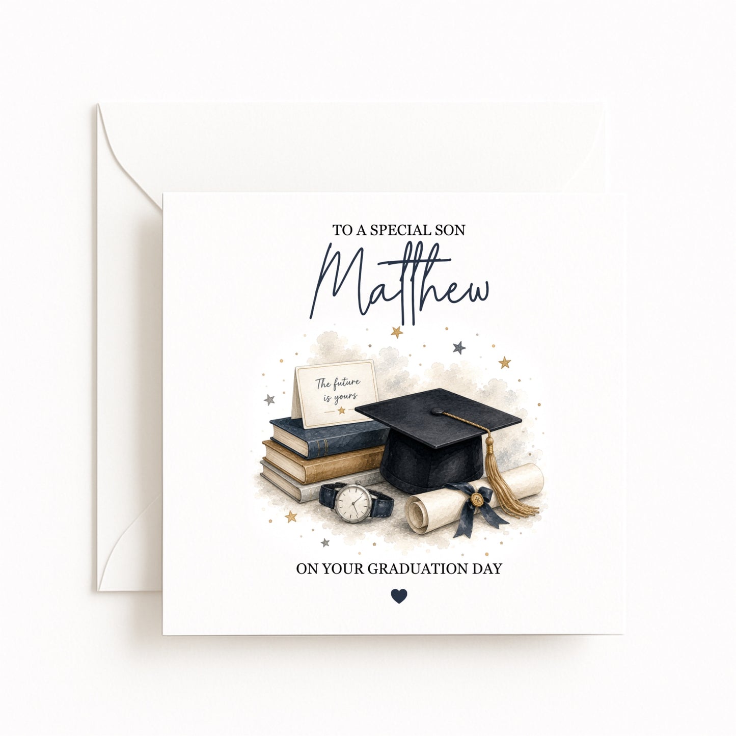 Books Personalised Graduation Card