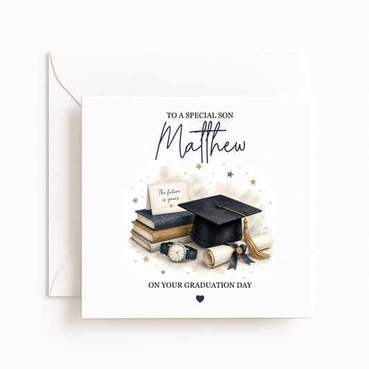 Books Personalised Graduation Card