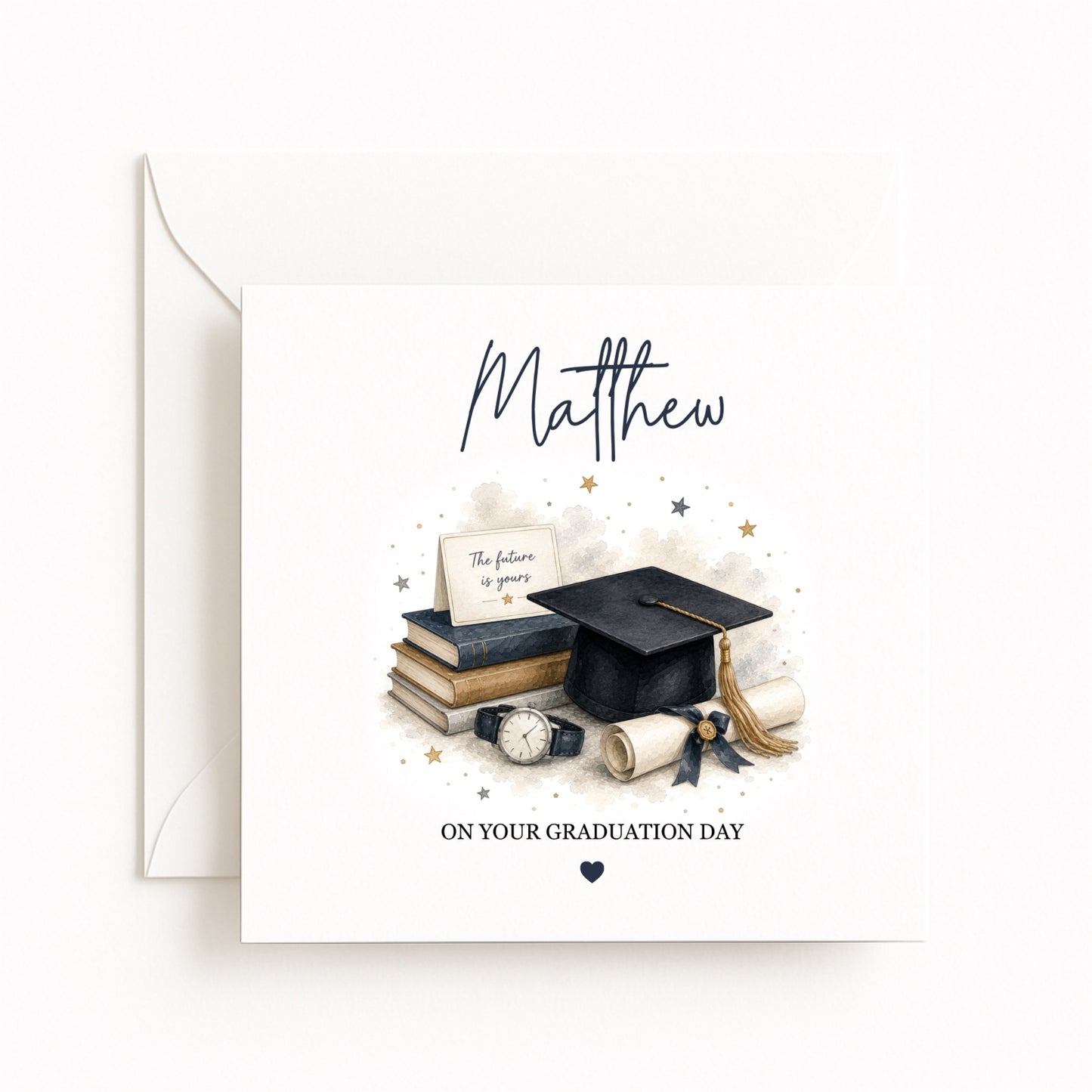 Books Personalised Graduation Card