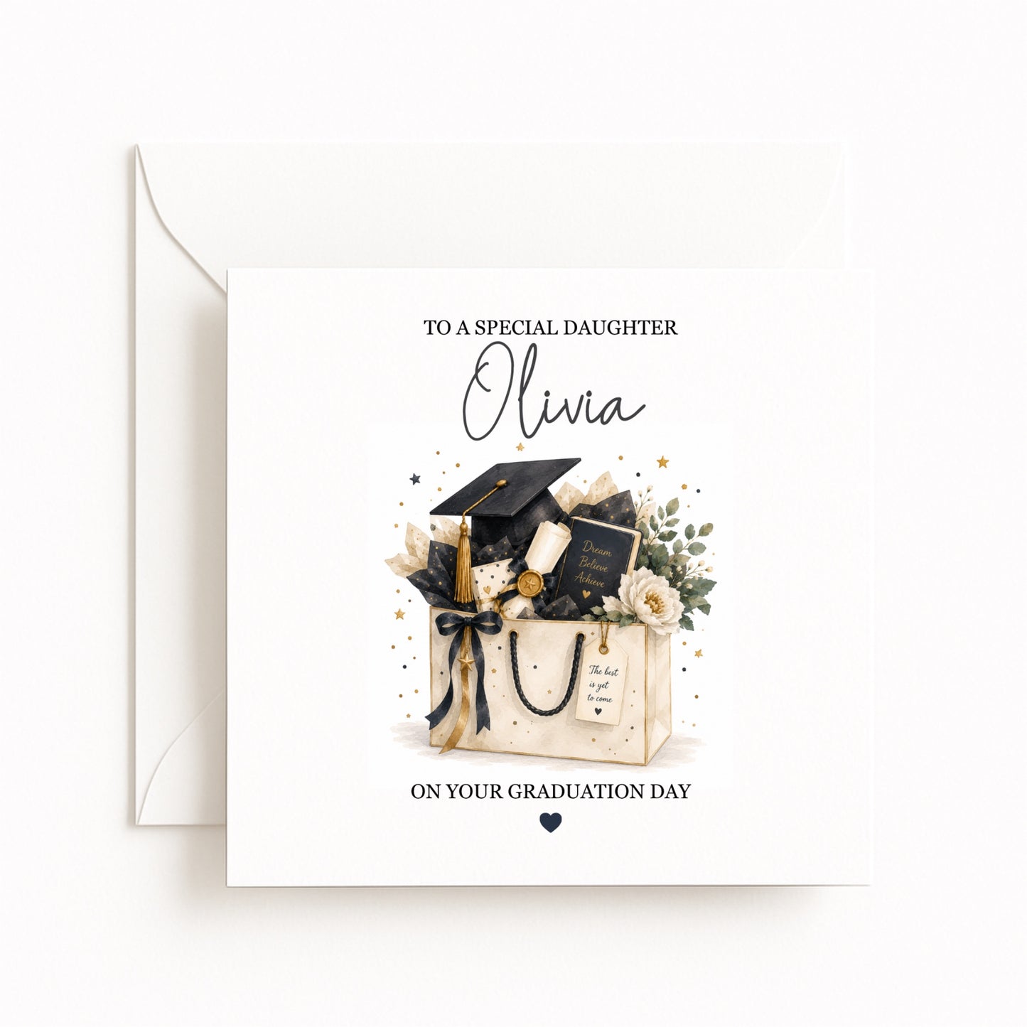Gift Bag Personalised Graduation Card