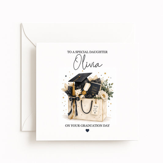 Gift Bag Personalised Graduation Card