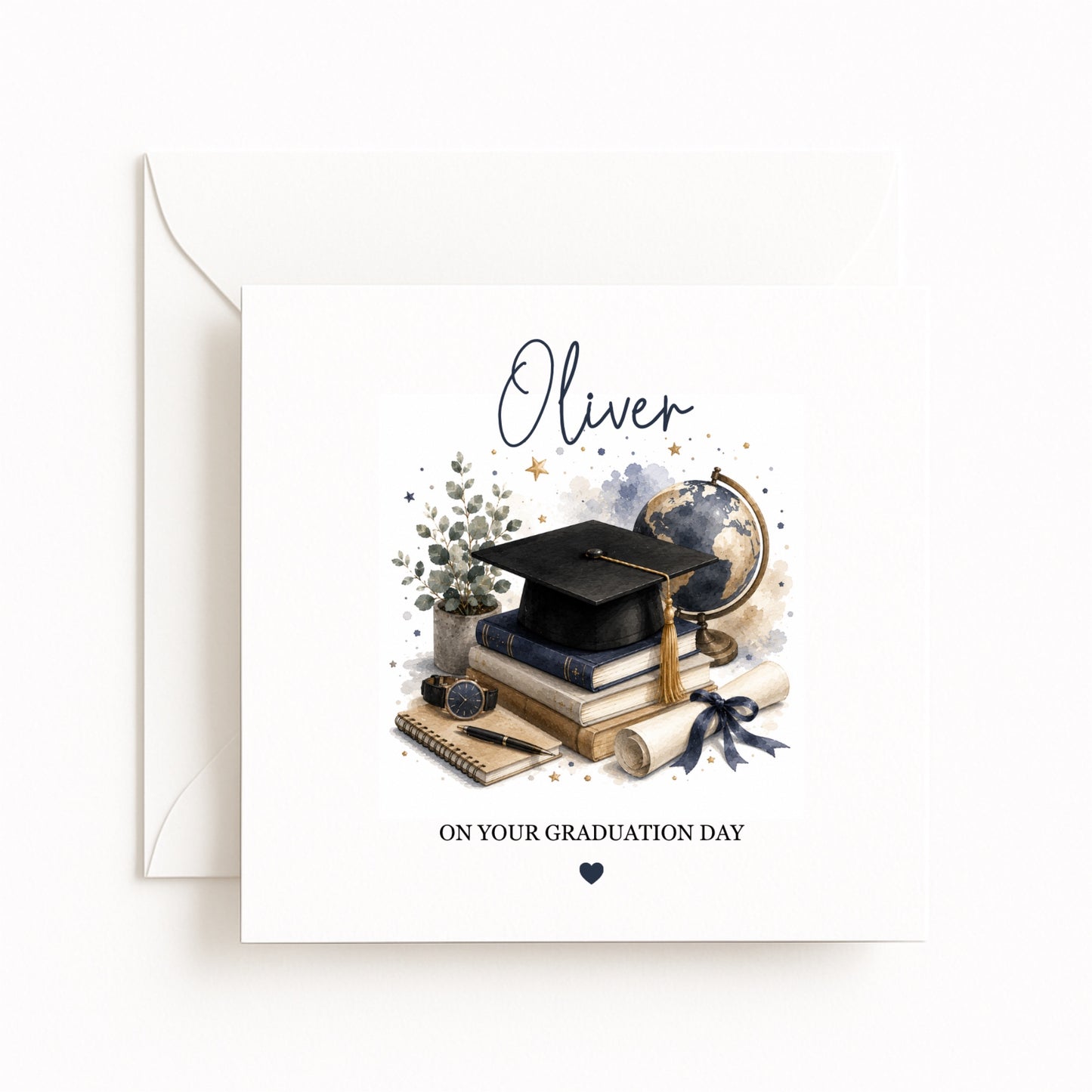 Globe Personalised Graduation Card