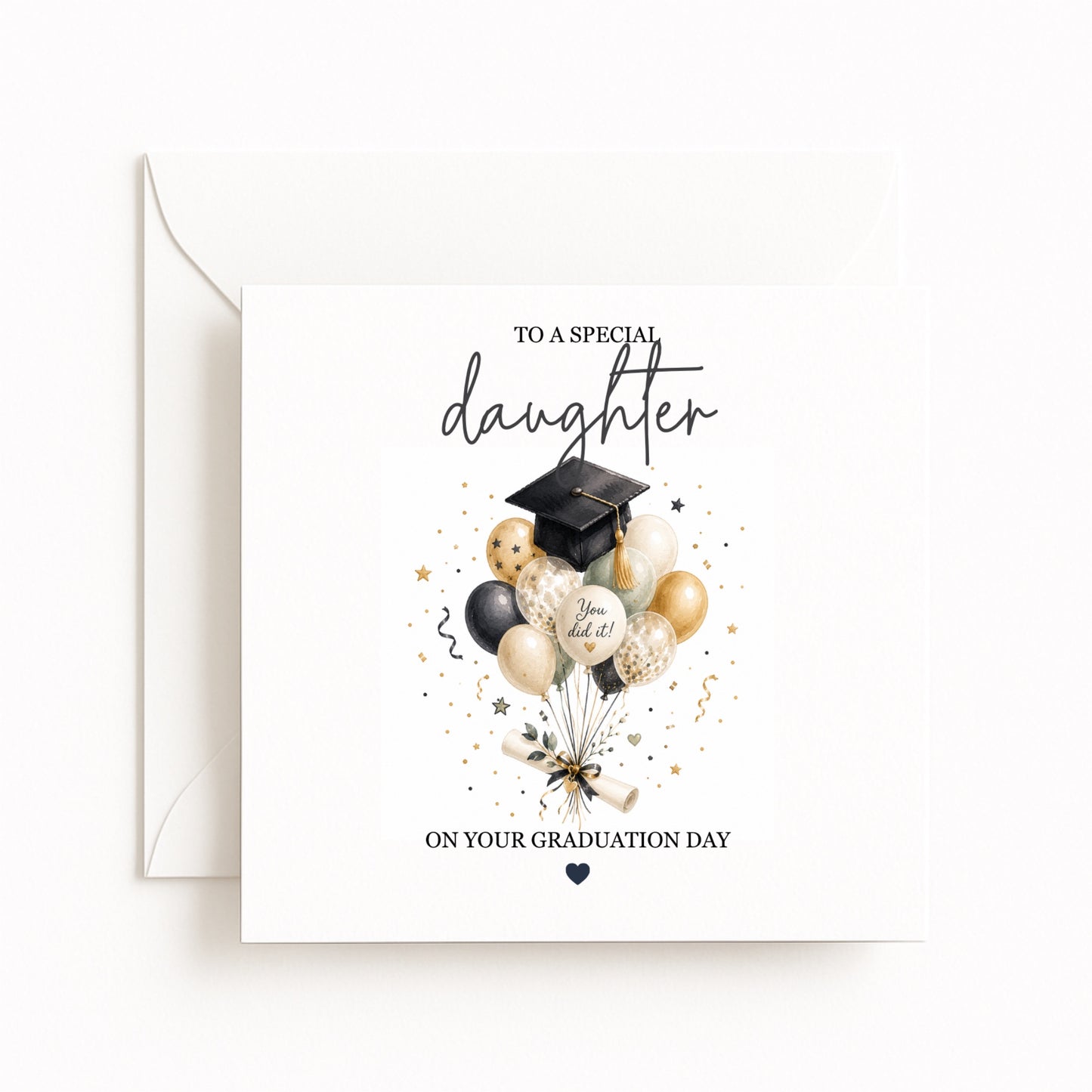 Balloons Personalised Graduation Card