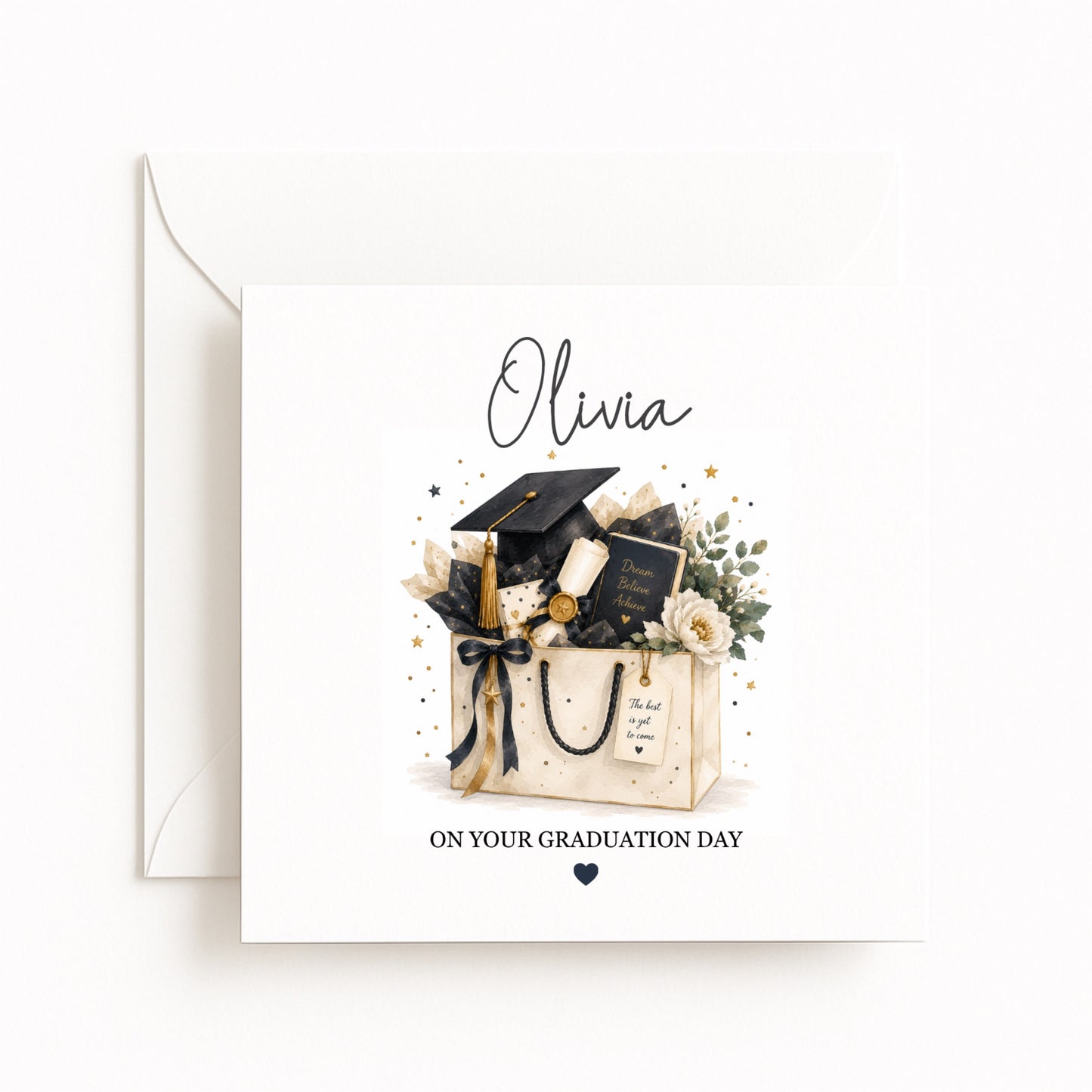Gift Bag Personalised Graduation Card