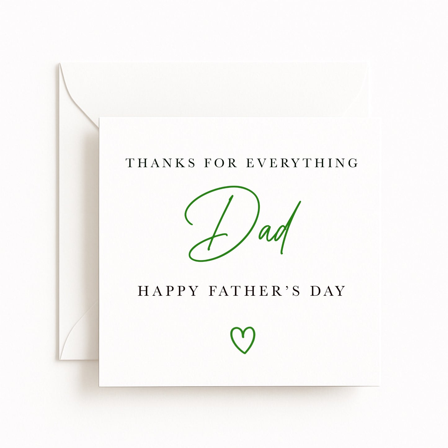 Thanks For Everything Dad Card