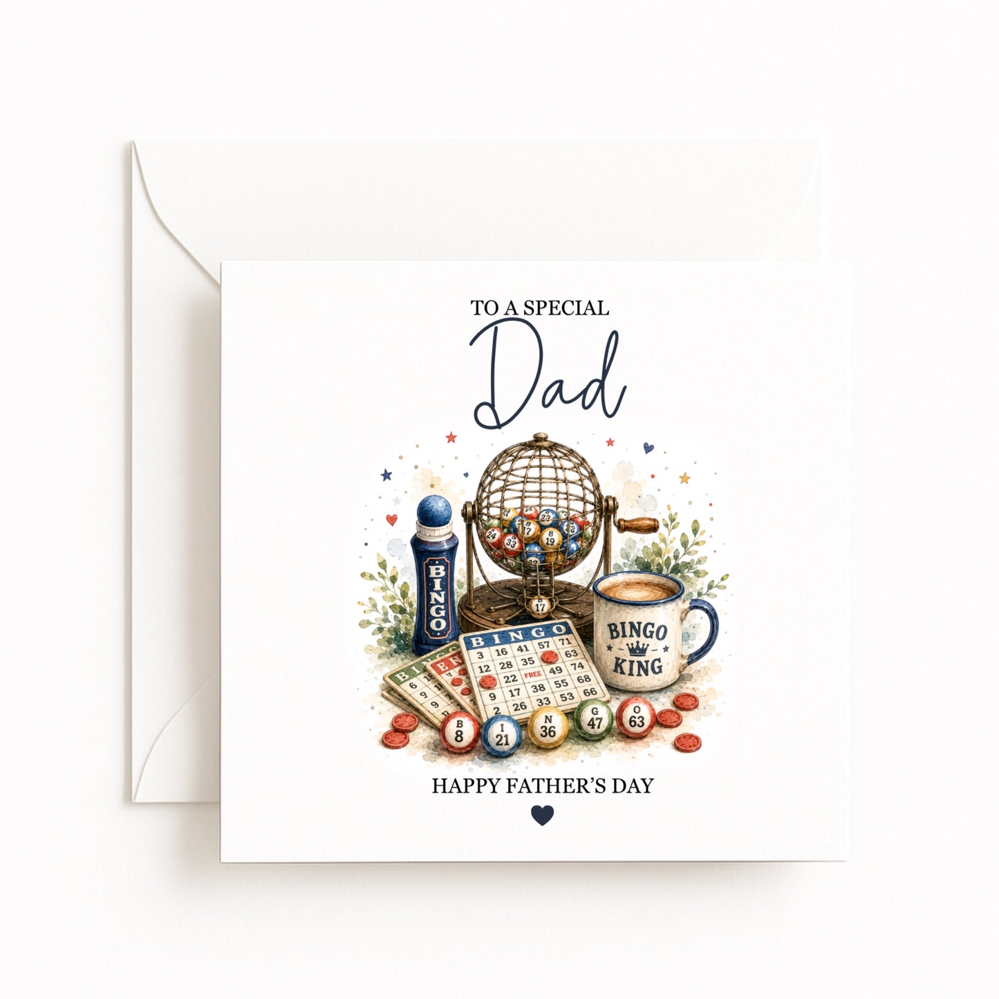 Bingo Theme Father’s Day Card