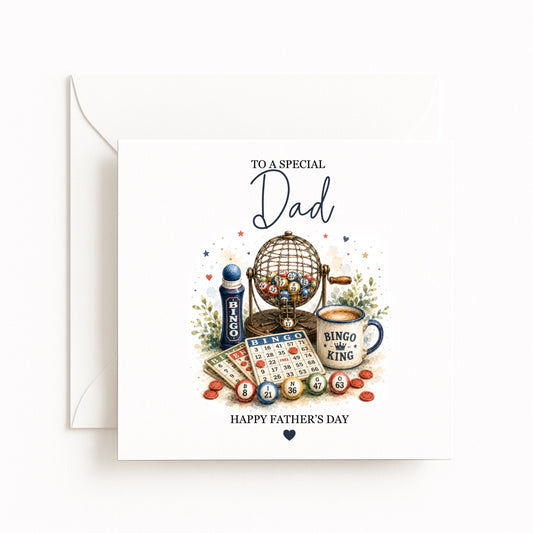 Bingo Theme Father’s Day Card